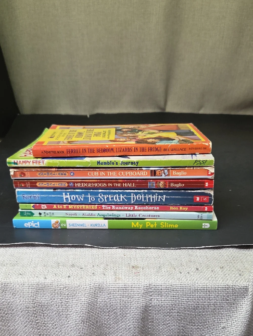 Variety Of 8 Paperback‎ Books Animal Theme